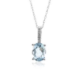AAA-Brasilianischer Aquamarin-Goldhalskette