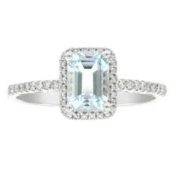 AAA-Brasilianischer Aquamarin-Goldring