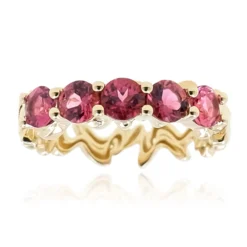 AAA-Brasilianischer Rubellit-Goldring