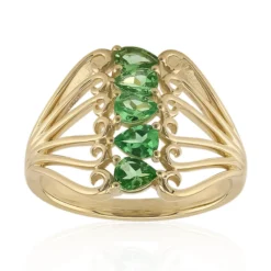 AAA-Kenianischer Tsavorit-Goldring