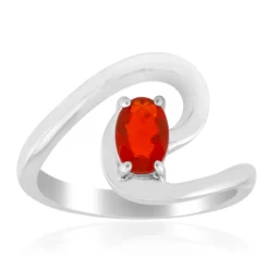 AAA-Mexikanischer Feueropal-Silberring