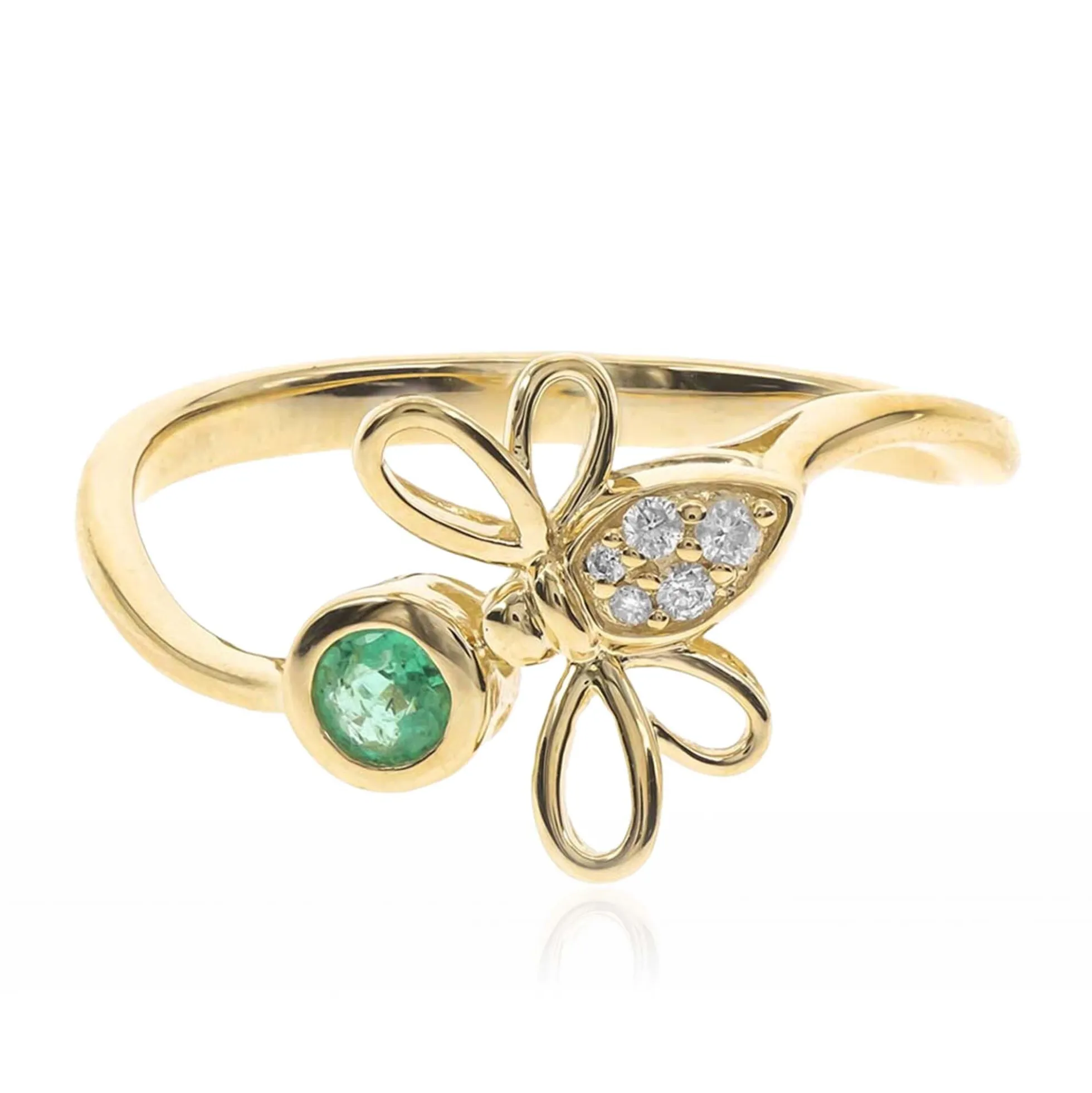 AAA-Sambia-Smaragd-Goldring
