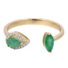 AAA-Sambia-Smaragd-Goldring