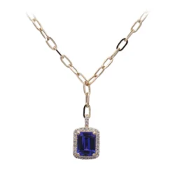 AAA-Tansanit-Goldcollier