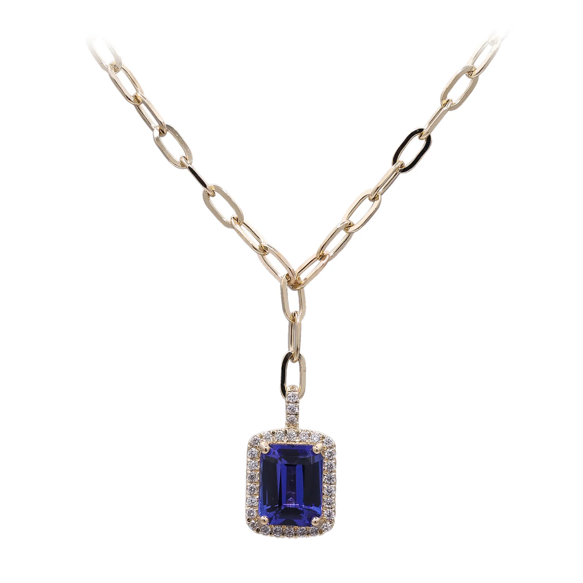 AAA-Tansanit-Goldcollier