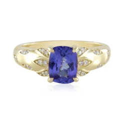 AAA-Tansanit-Goldring