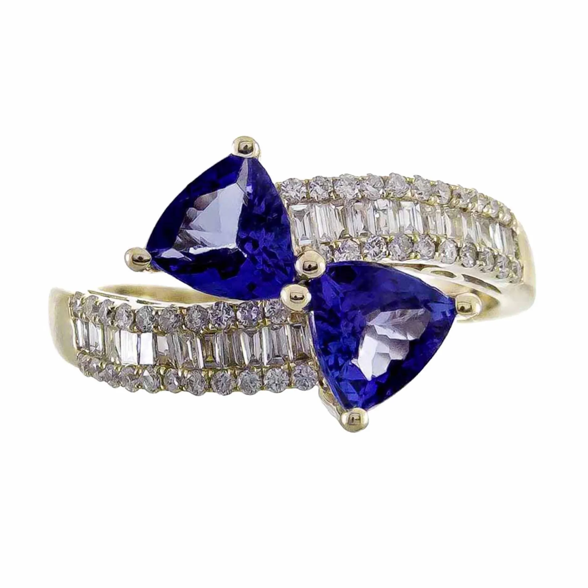 AAA-Tansanit-Goldring