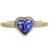 AAA-Tansanit-Goldring