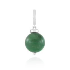 Afrikanische Jade-Silberanhänger