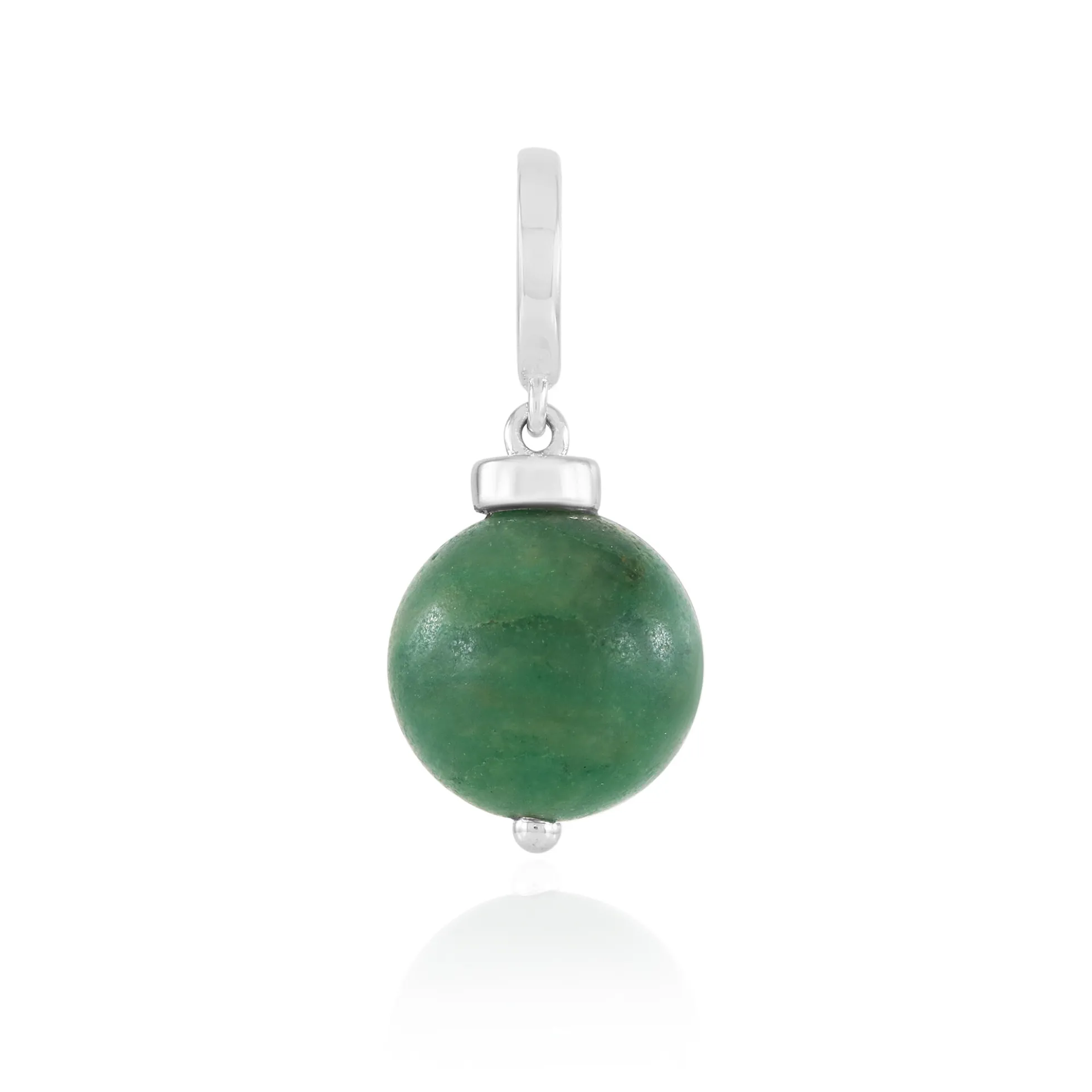 Afrikanische Jade-Silberanhänger