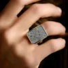 Aletai-Meteorit-Silberring