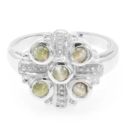 Alexandrit-Katzenauge-Silberring