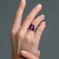 Amethyst-Goldring