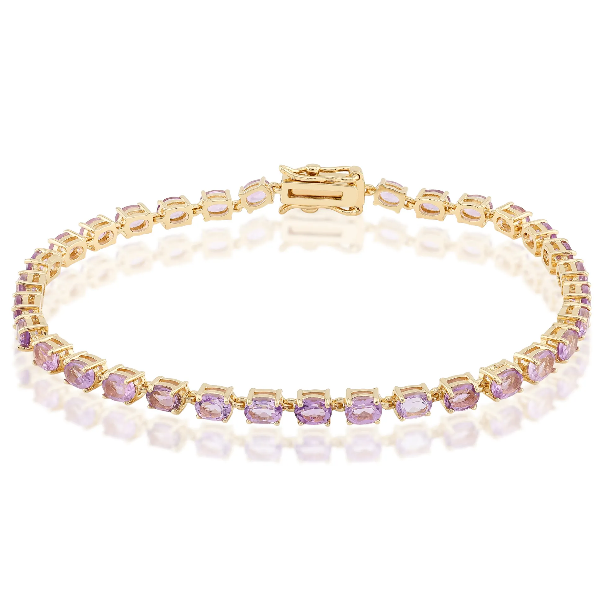 Amethyst-Silberarmband