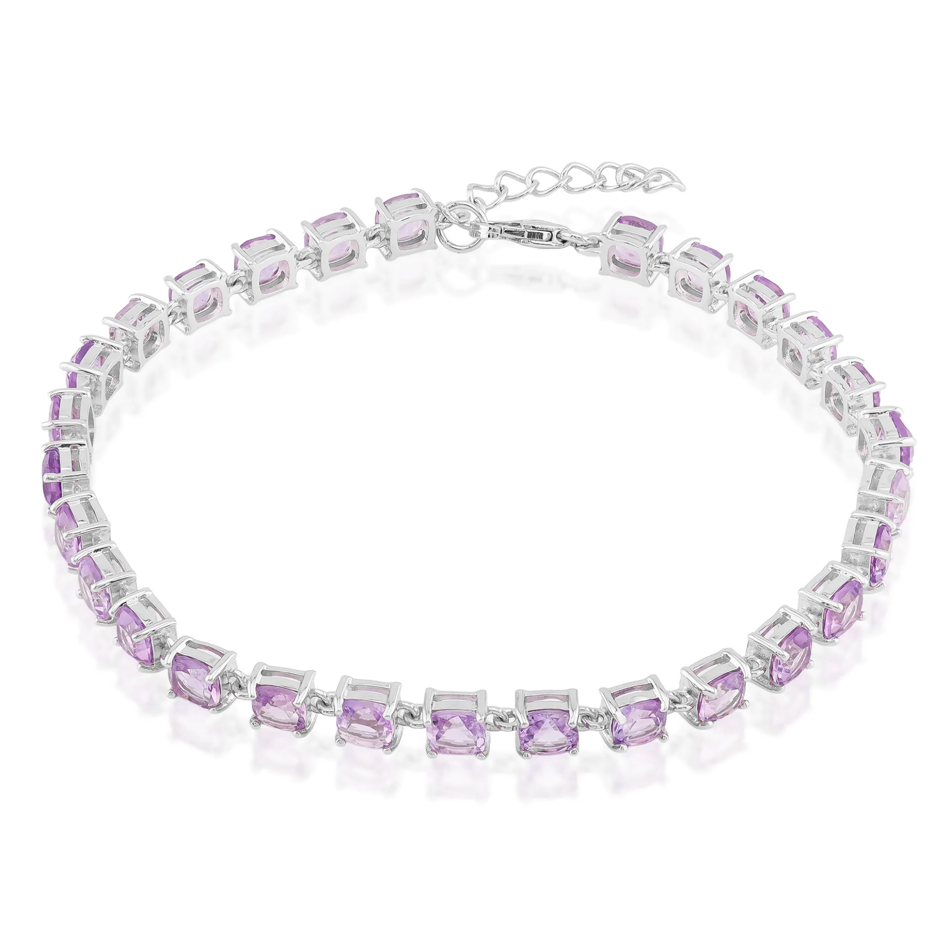 Amethyst-Silberarmband