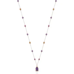 Amethyst-Silbercollier