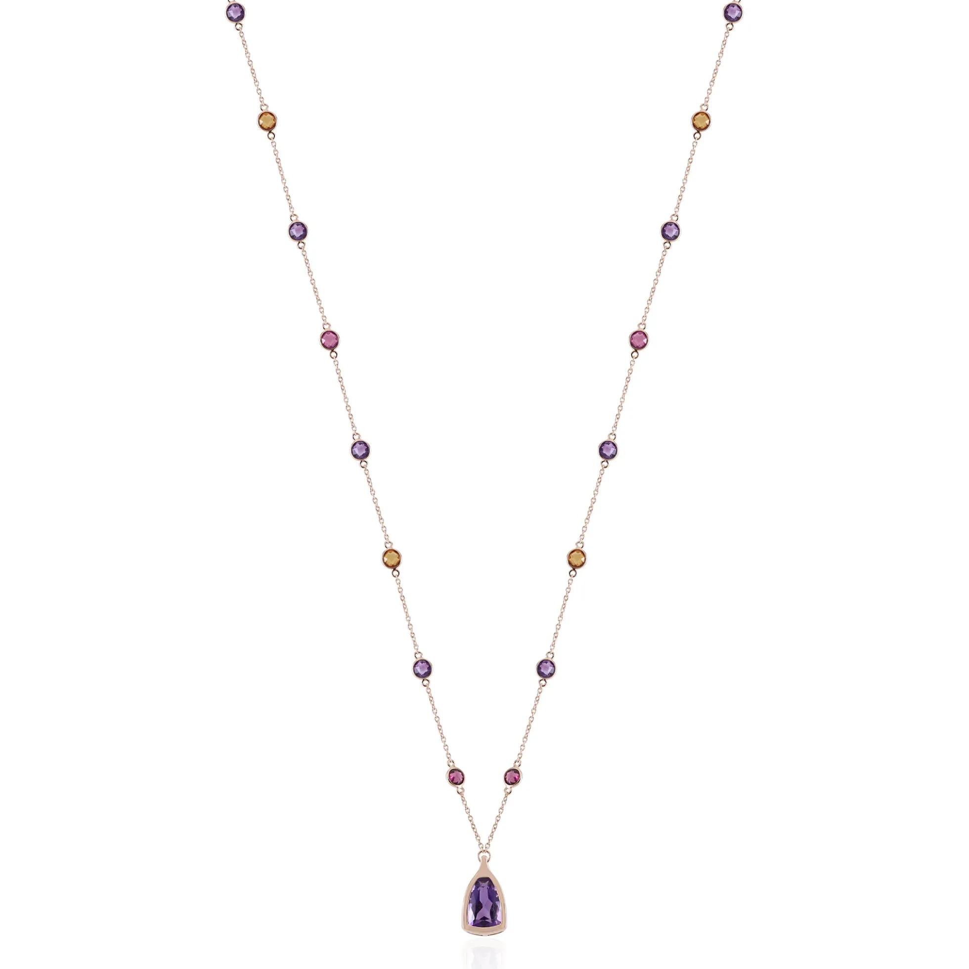 Amethyst-Silbercollier