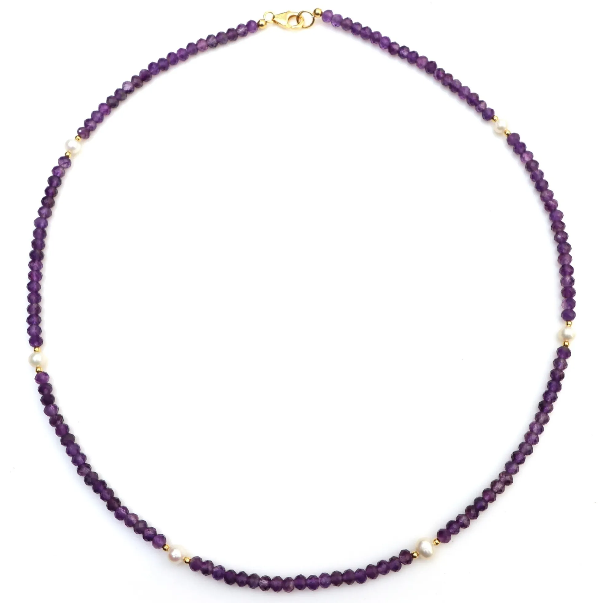 Amethyst-Silberhalskette