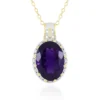 Amethyst-Silberhalskette
