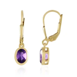Amethyst-Silberohrringe