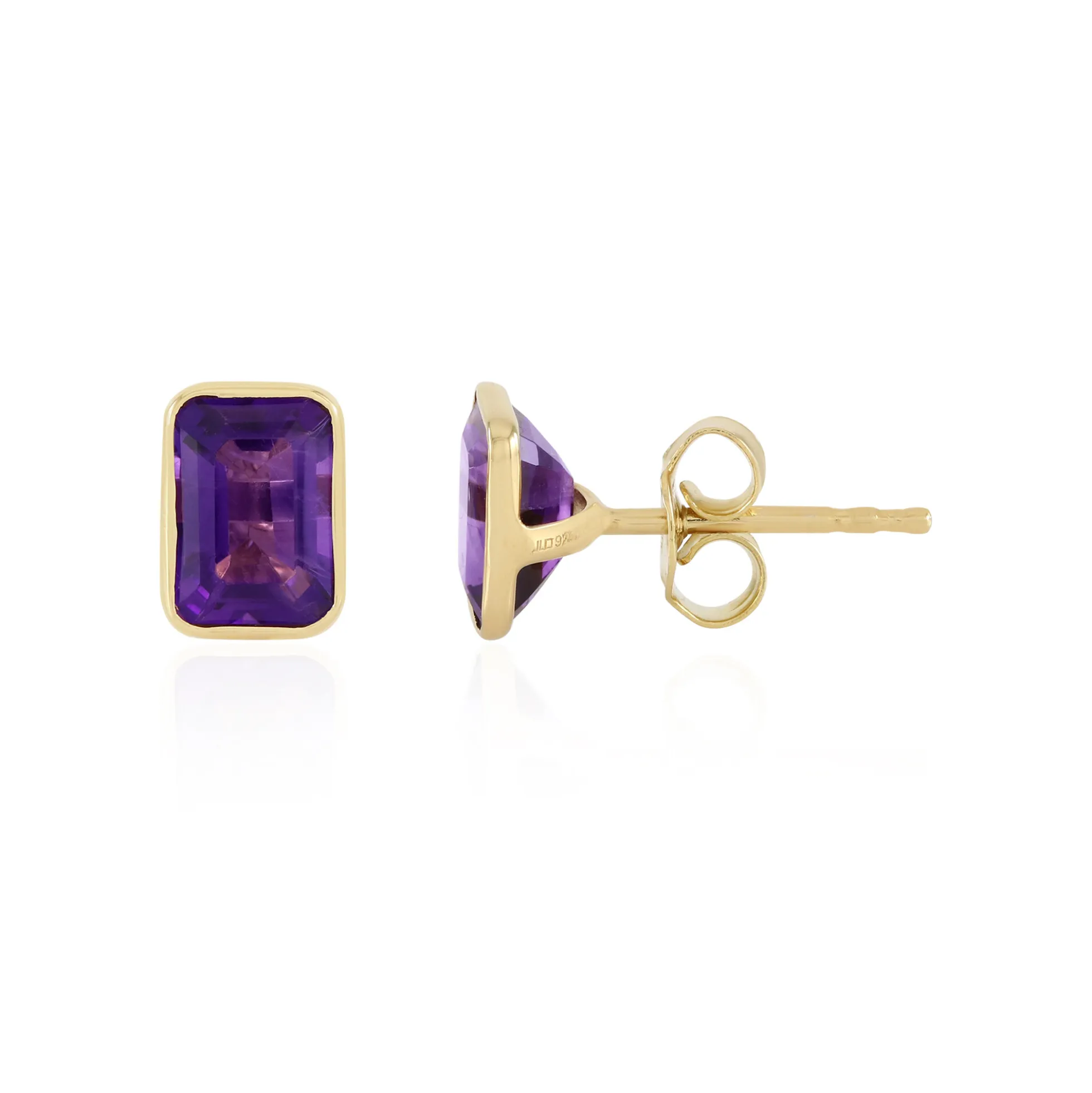 Amethyst-Silberohrringe