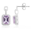 Amethyst-Silberohrringe