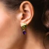 Amethyst-Silberohrringe