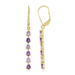 Amethyst-Silberohrringe