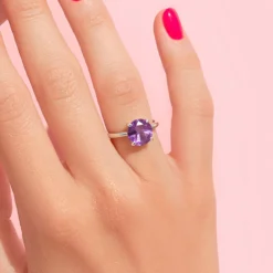 Amethyst-Silberring