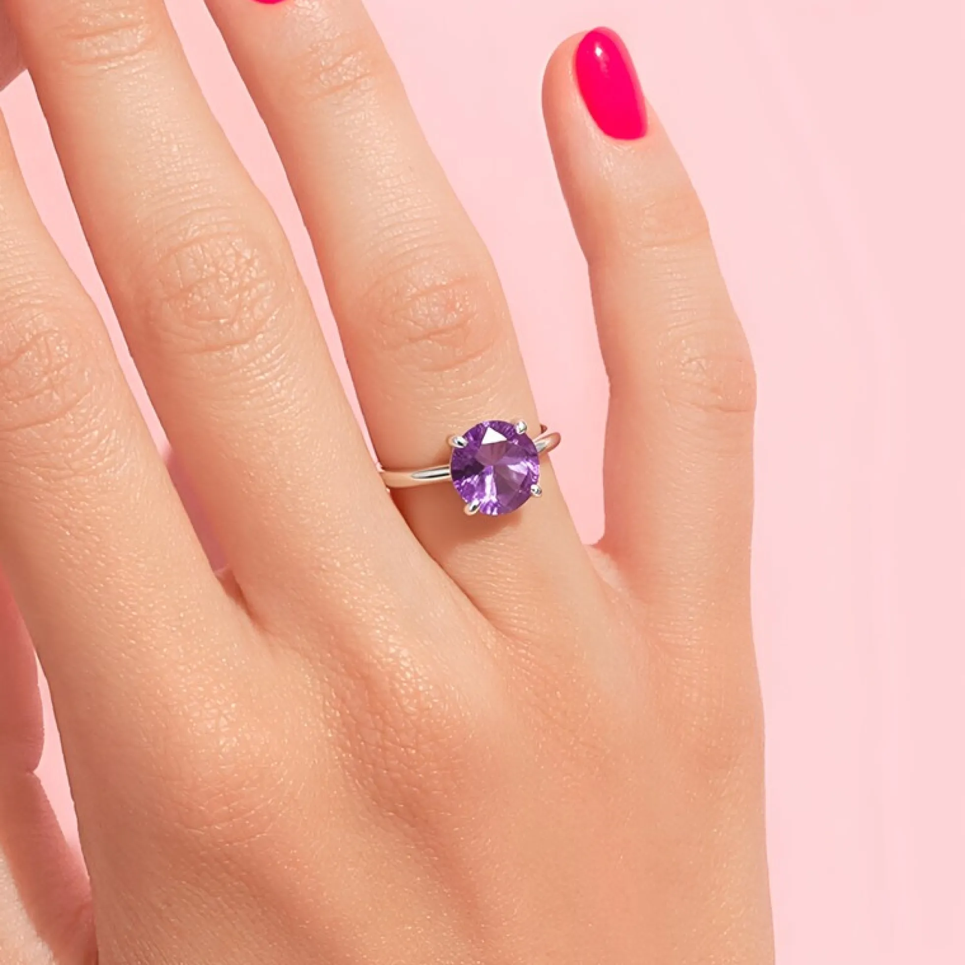 Amethyst-Silberring