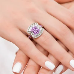 Amethyst-Silberring