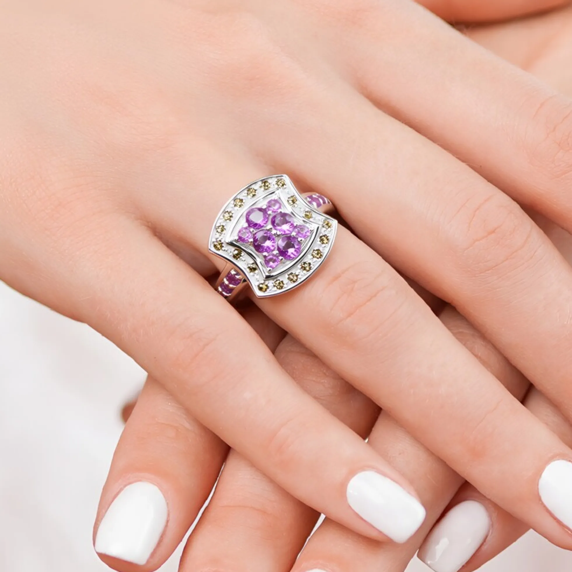 Amethyst-Silberring