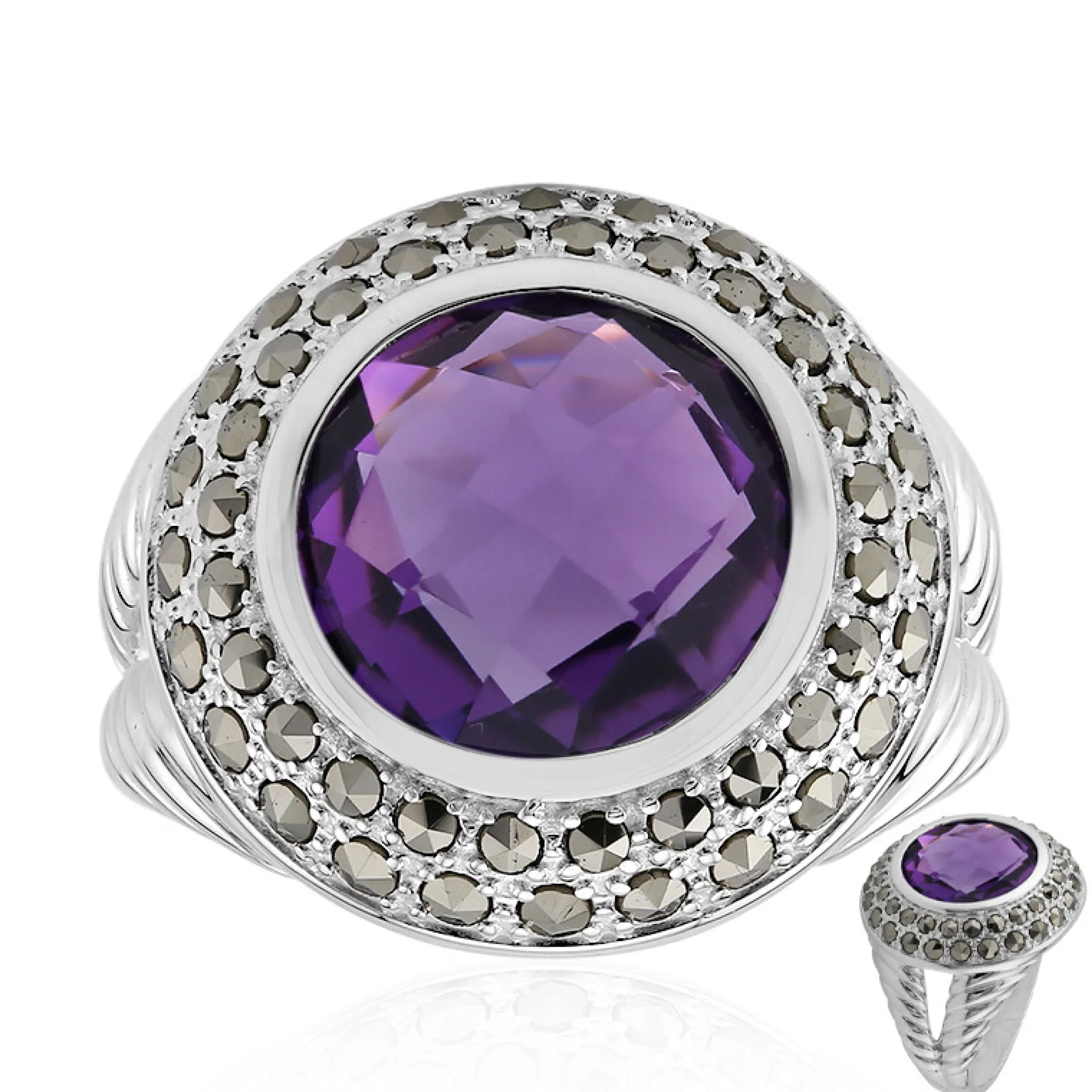 Amethyst-Silberring