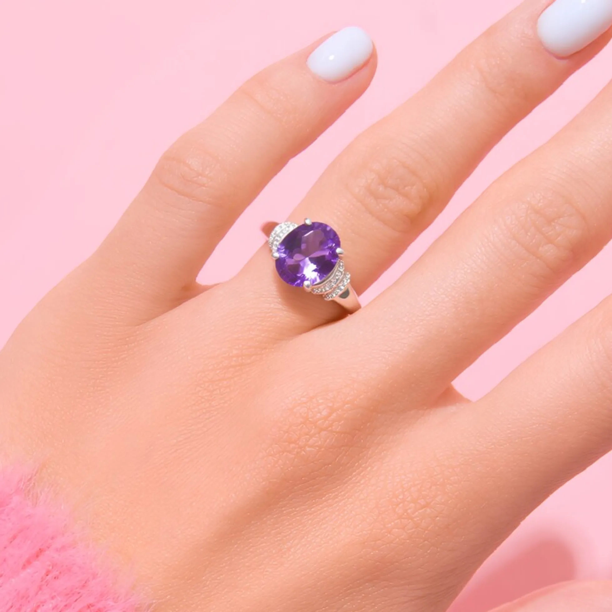 Amethyst-Silberring