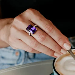 Amethyst-Silberring