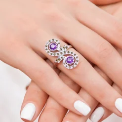 Amethyst-Silberring