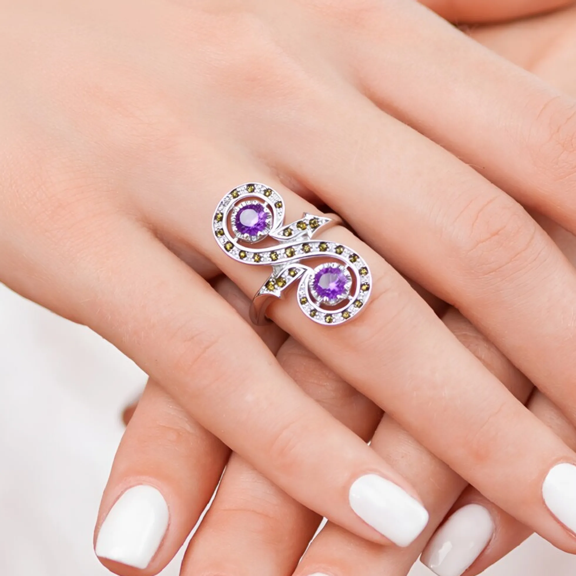 Amethyst-Silberring