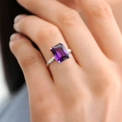 Amethyst-Silberring