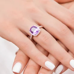 Amethyst-Silberring