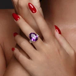 Amethyst-Silberring