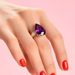 Amethyst-Silberring