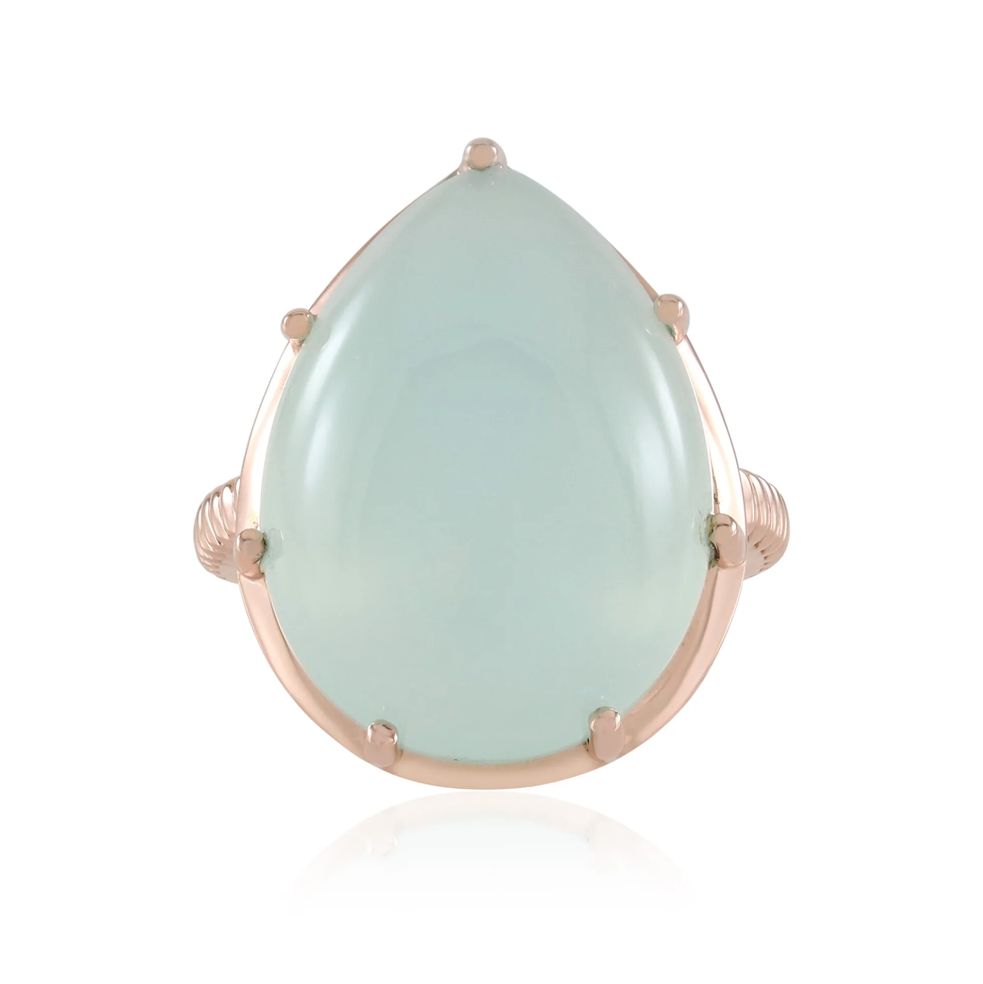 Aqua-Chalzedon-Silberring