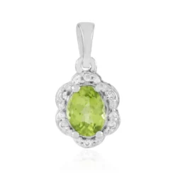 Arizona-Peridot-Silberanhänger