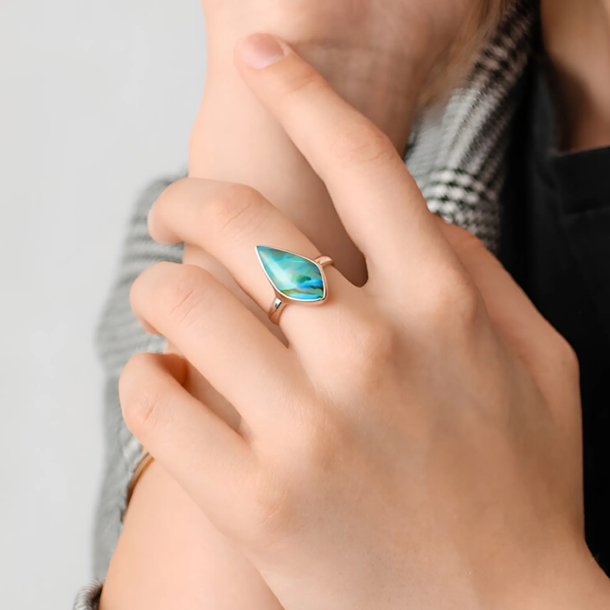 Atacama-Opal-Silberring