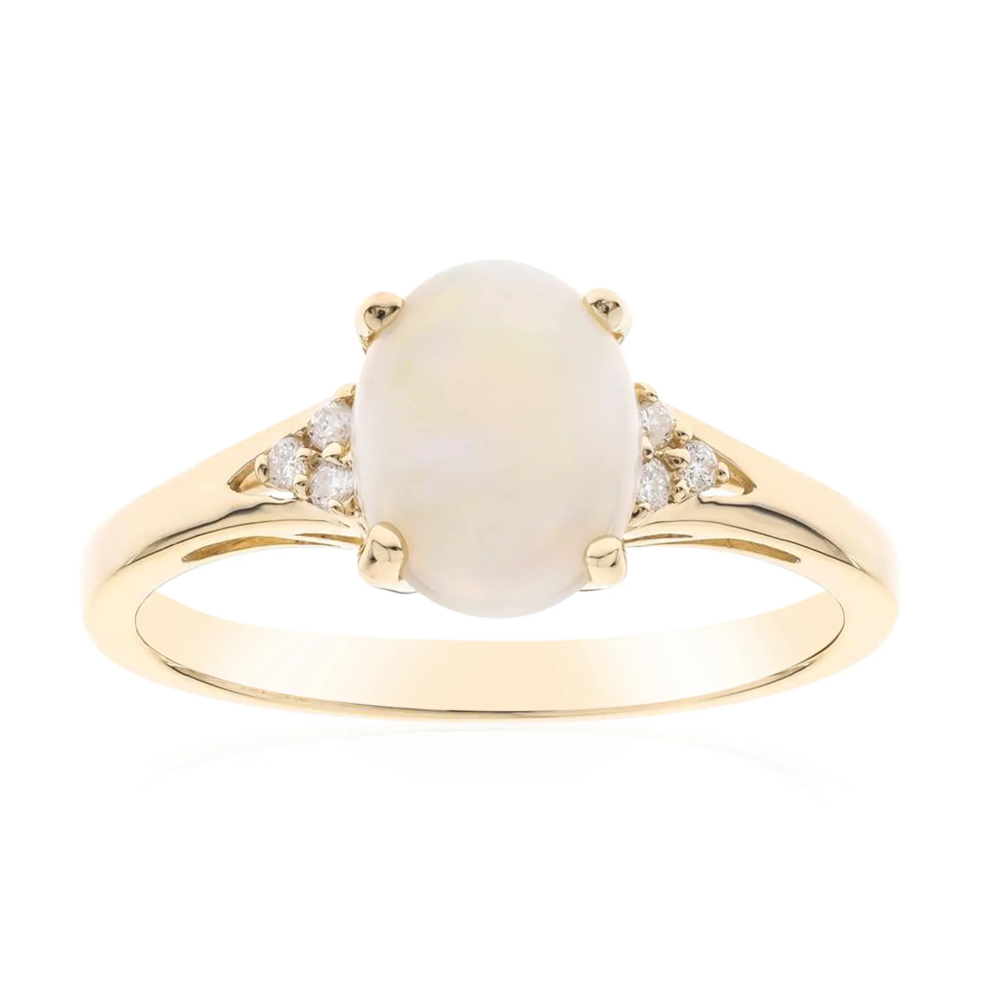 Australischer Opal-Goldring