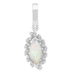 Australischer Opal-Silberanhänger