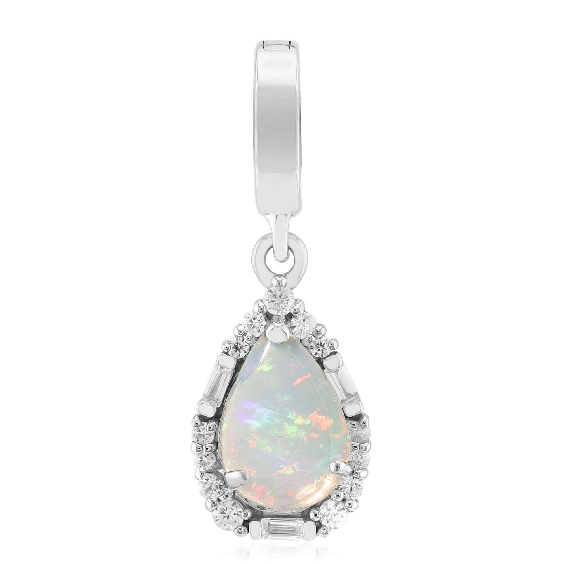 Australischer Opal-Silberanhänger