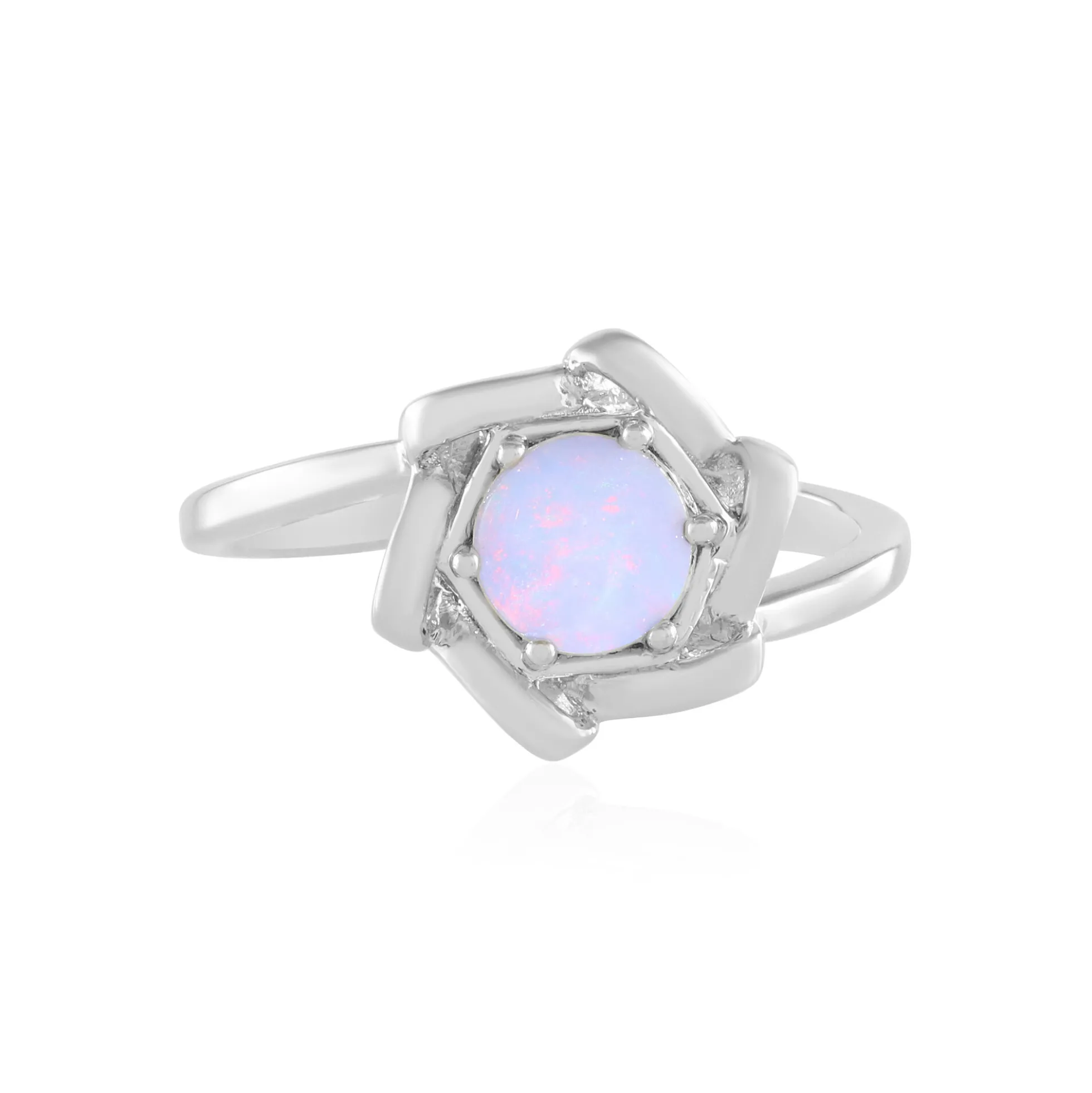 Australischer Opal-Silberring
