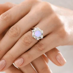 Australischer Opal-Silberring