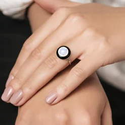 Australischer Opal-Silberring